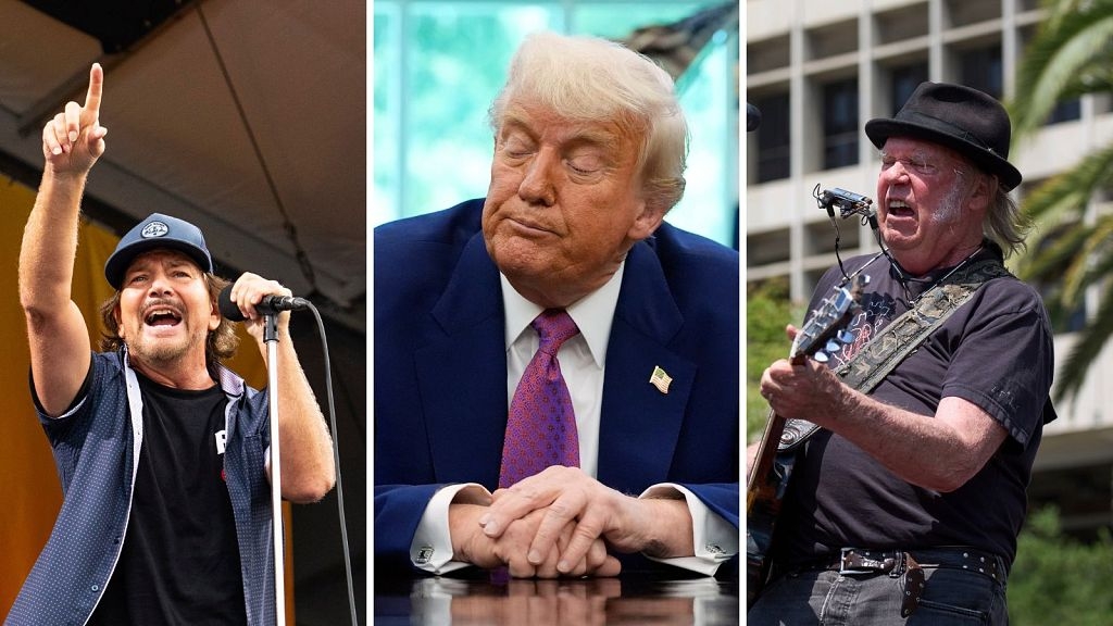 Eddie Vedder and Neil Young speak out in support of Bruce Springsteen amid Trump attacks