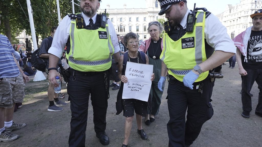 London police arrest hundreds of protesters over banned pro-Palestine group