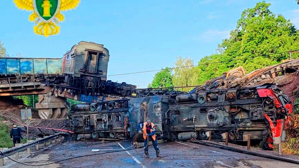 Passenger and freight train crash in western Russia, several dead
