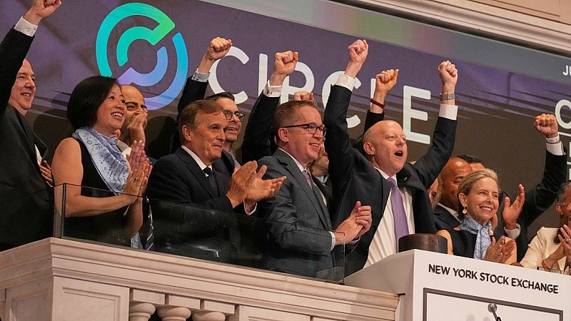 Stablecoin bigwig Circle soars in debut on the New York Stock Exchange