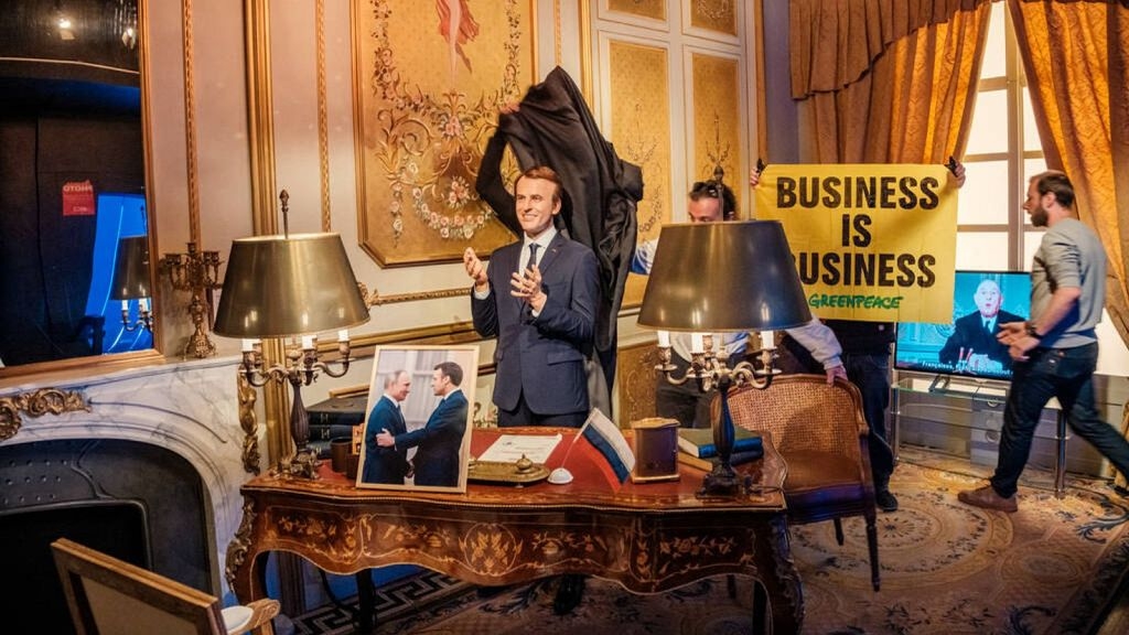 Why did activists steal the wax statue of Emmanuel Macron from Paris' Musée Grévin?