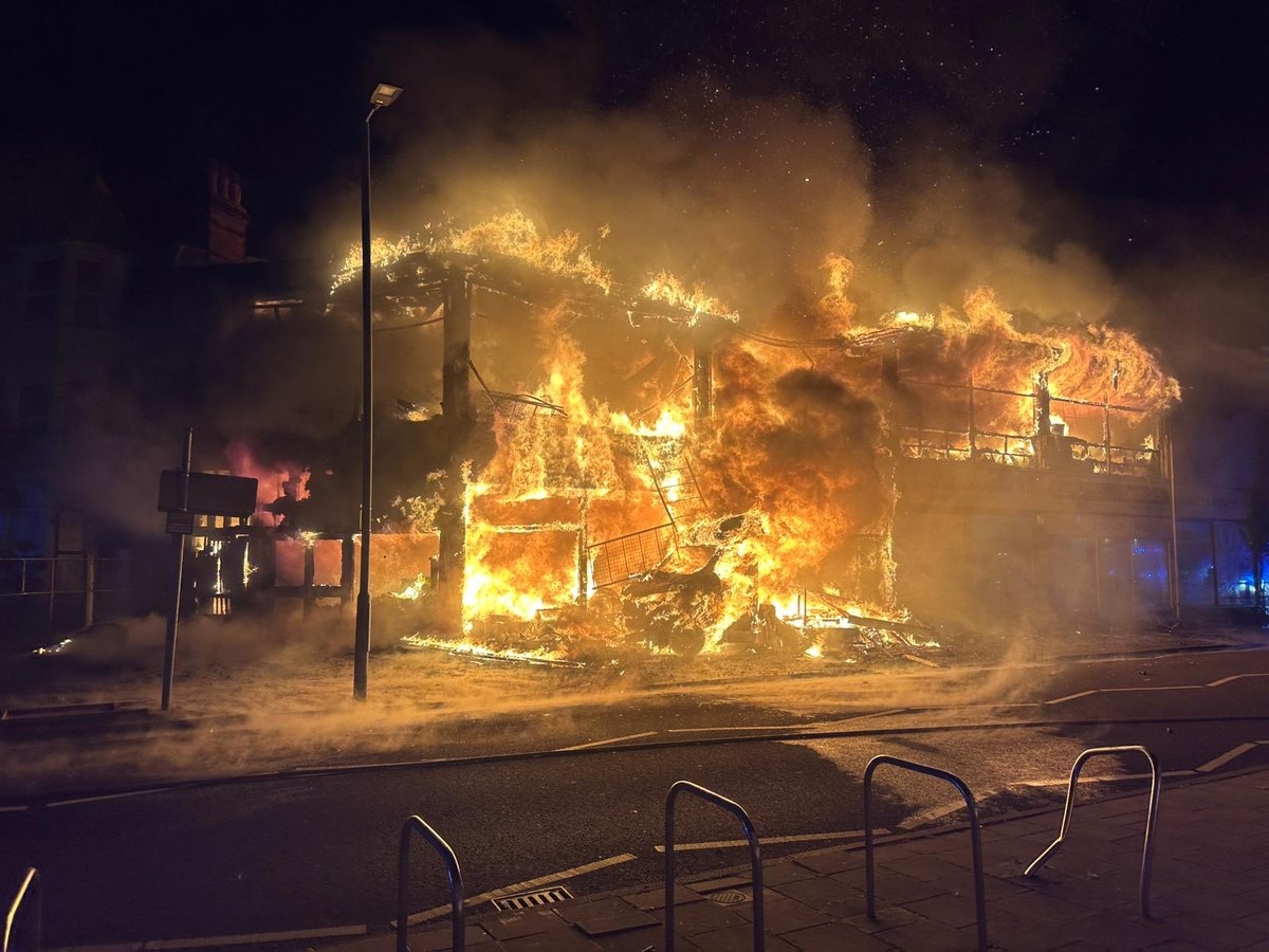 Clacton fire: Huge blaze rips through building in Essex seaside town
