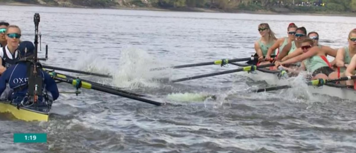 Chaos on the Thames as Women's Boat Race restarted after dramatic collision