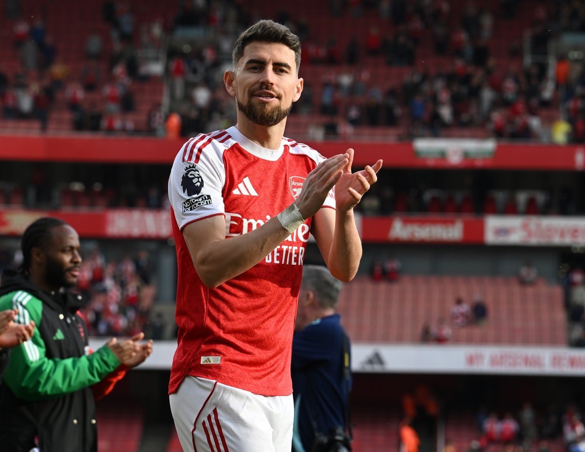 Jorginho sends message to Arsenal team-mates and Mikel Arteta in emotional farewell
