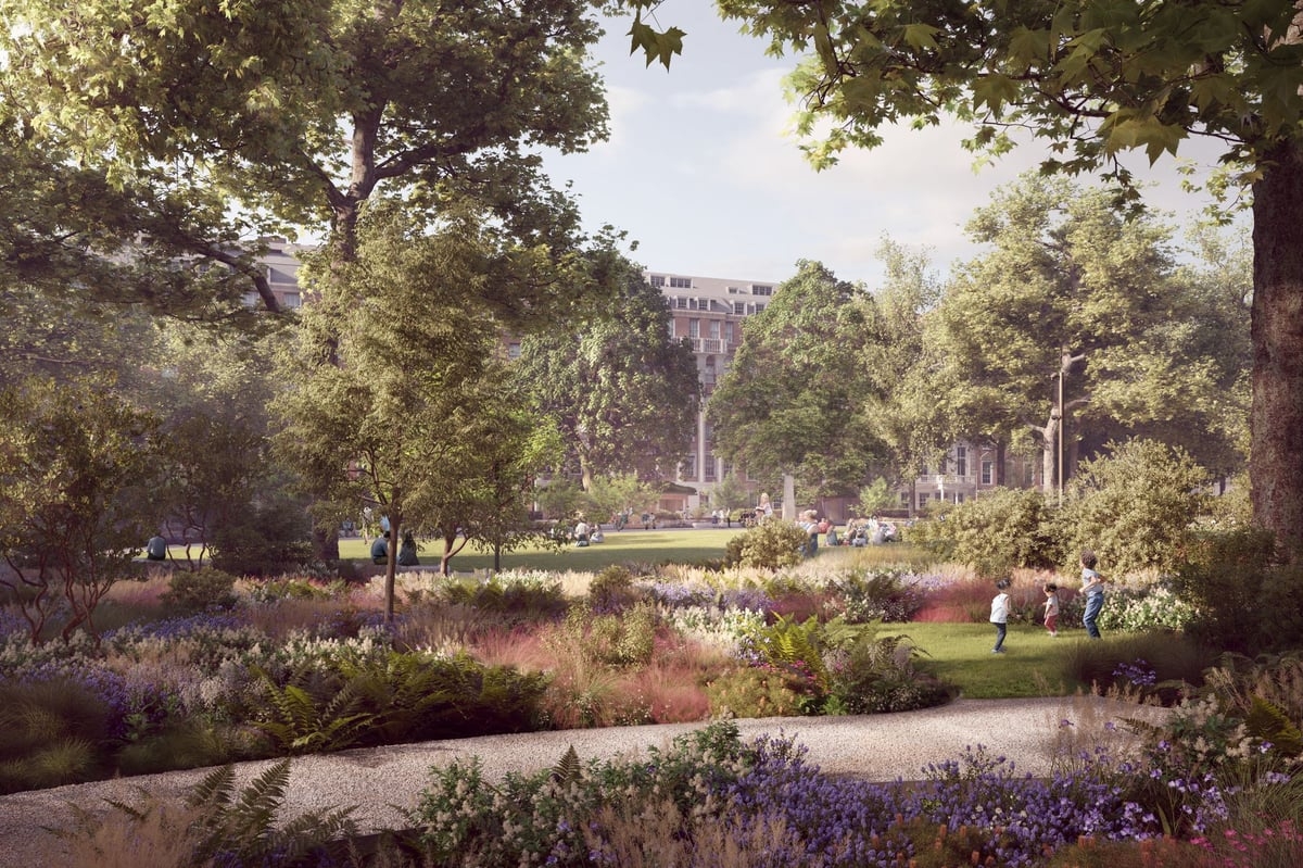Mayfair's Grosvenor Square to close for more than a year for 'radical' garden makeover