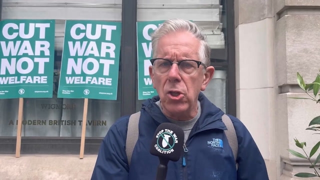 Stop The War Coalition at London's Anti-Austerity Protest