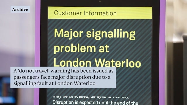 London travel news LIVE Major disruption at Waterloo station as 'do not travel' warning issued