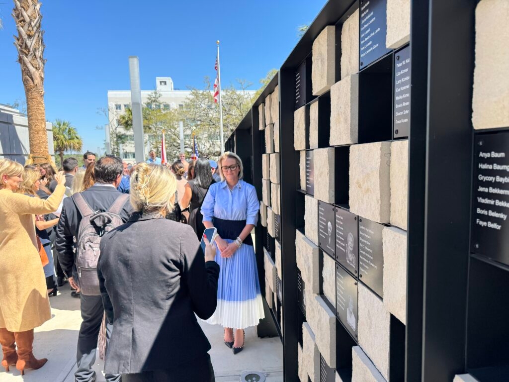 Governor, lawmakers, Holocaust survivor unveil memorial at Florida Capitol
