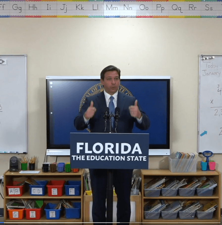 Florida Democrats pan Department of Education cuts; DeSantis attends signing