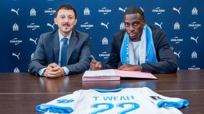 Timothy Weah joins Olympique de Marseille
