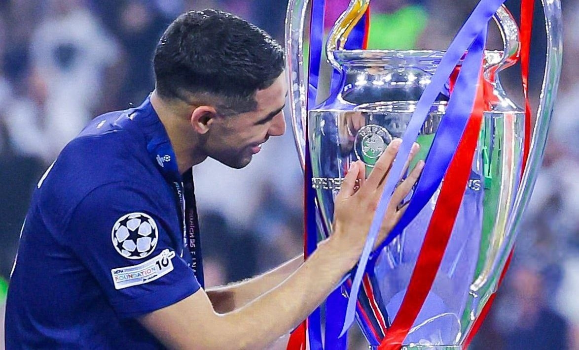 PSG: Achraf Hakimi continues to relish the Champions League triumph