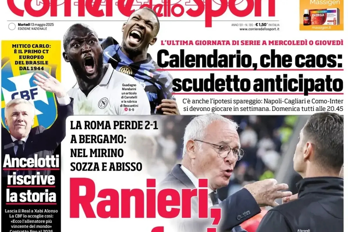 Today's Papers: Atalanta and Juventus celebrate, Ancelotti new Brazil CT