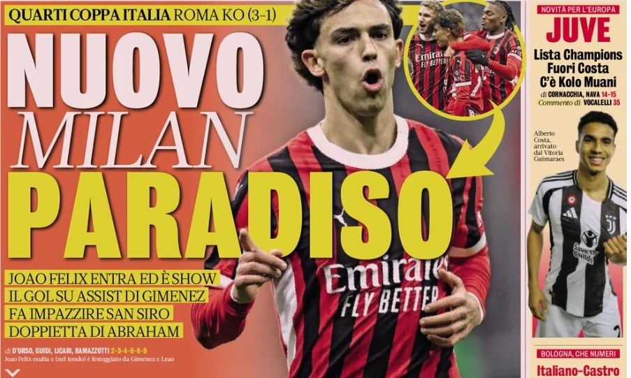 Today's Papers – Milan Paradise, Inter want to fly in Florence