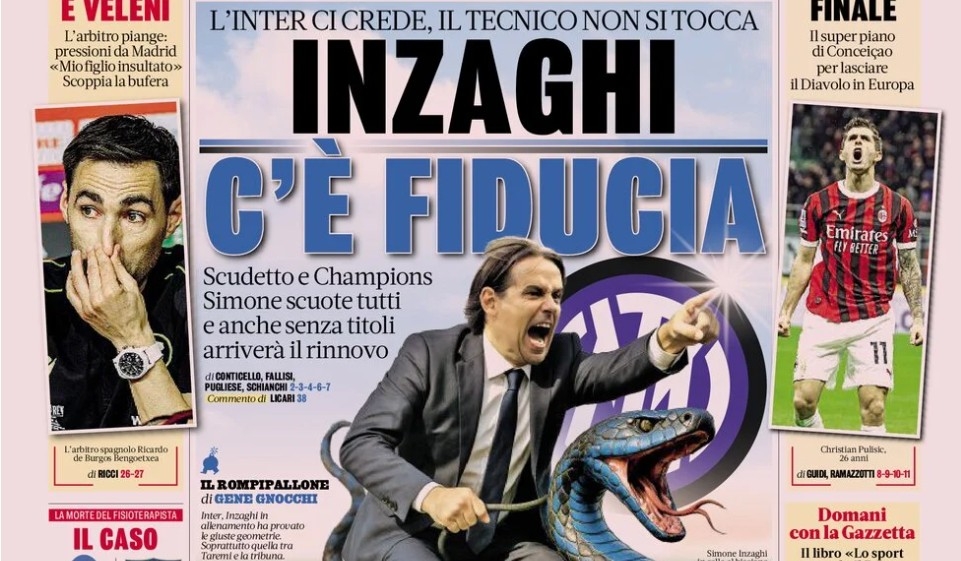Today's Papers – Inter's trust, Retegui advances for Juventus