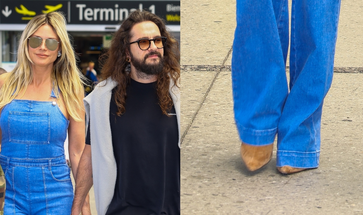 Heidi Klum is Airport Ready in Boho-Inspired Suede Booties at the 78th Cannes Film Festival With Husband Tom Kaulitz