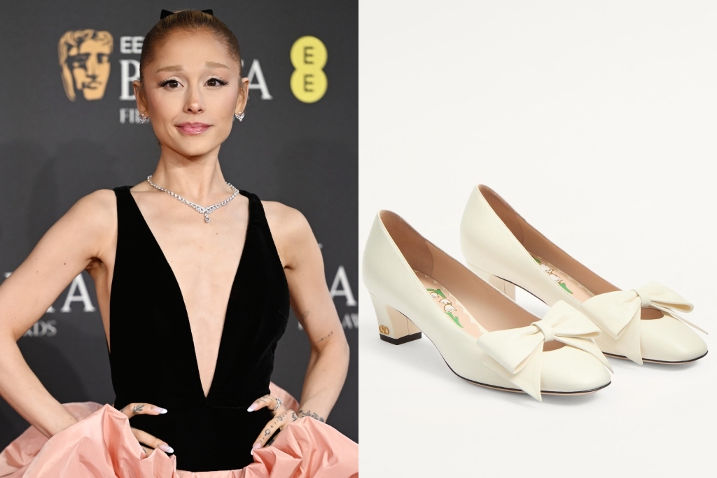 Ariana Grande Wore Whimsical Valentino Bow Pumps Ahead of 'Wicked' Tokyo Premiere