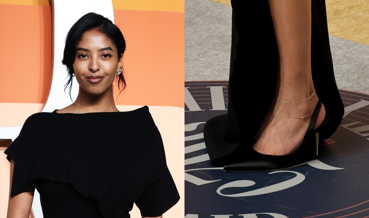 Natalia Bryant Owns the Red Carpet in Classic Black Slingback Heels at Vanity Fair's 2025 Oscar Party