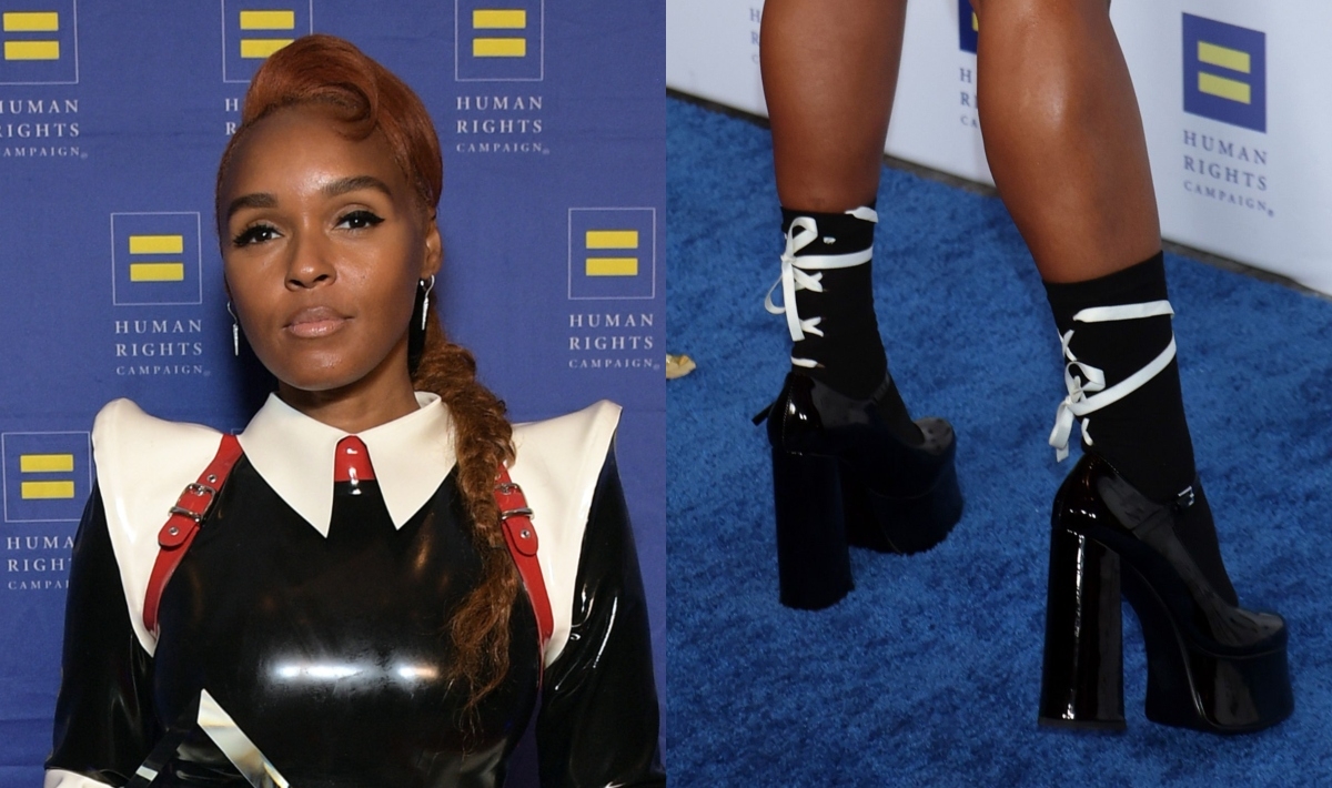 Janelle Monáe Receives Equality Award in Glossy Black Platform Mary Janes at Human Rights Campaign's 2025 Dinner in Los Angeles
