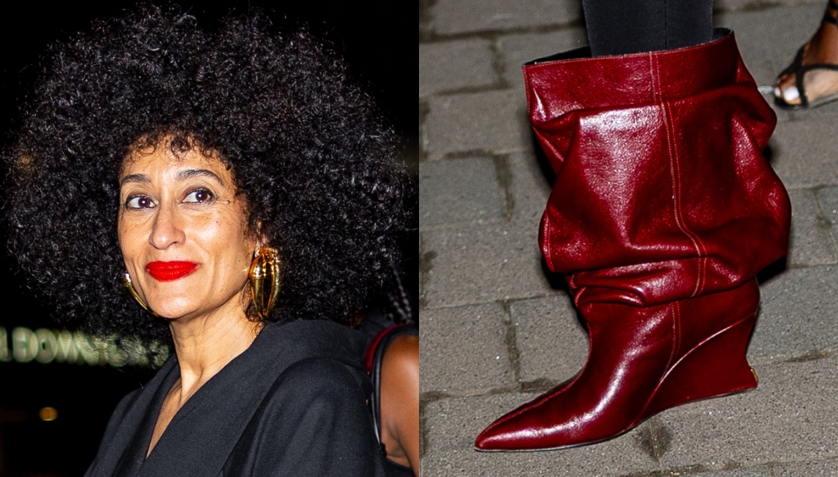 Tracee Ellis Ross Picks Slouchy Balmain Wedge Boot for ‘Black Hair Reimagined' Event