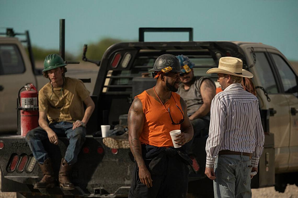 ‘Landman' is filming season 2 ‘roughneck' scenes in a small North Texas town this week