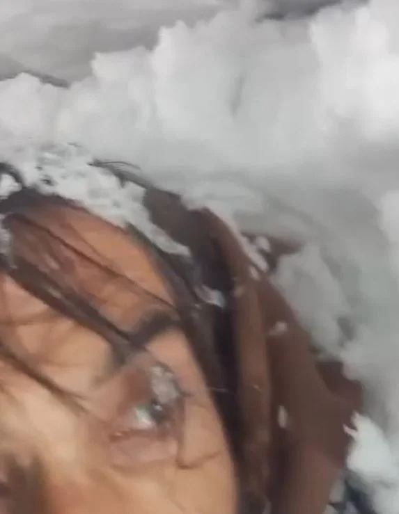 Watch: Snow plow driver buried under avalanche in Turkey