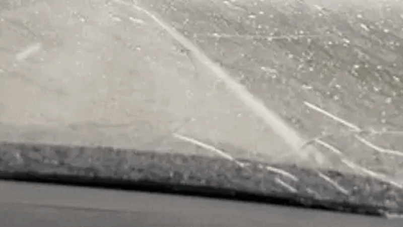 Woman's car left shattered after softball-sized hailstorm in Nebraska: 'Don't break my windshield, please!'