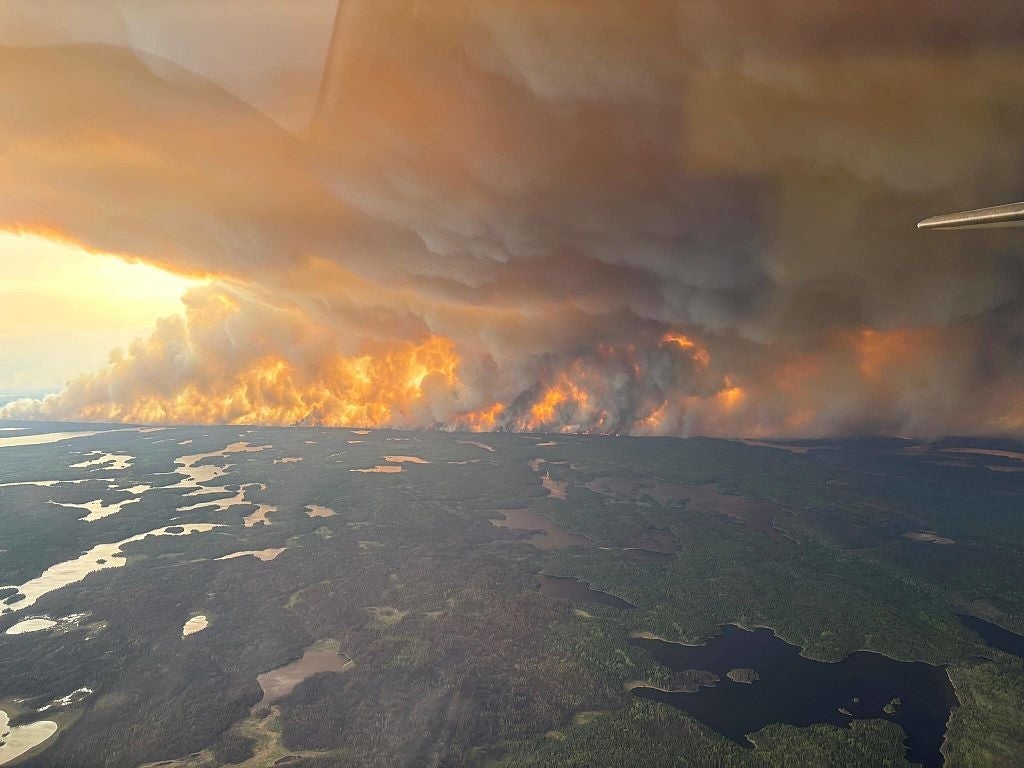 Canada wildfires shroud eastern US in orange, hazy skies