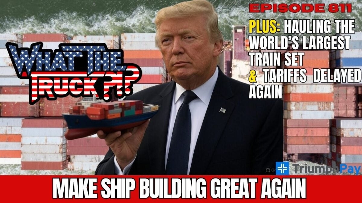 Will SHIPS Act make ship building great again; hauling world's largest train set