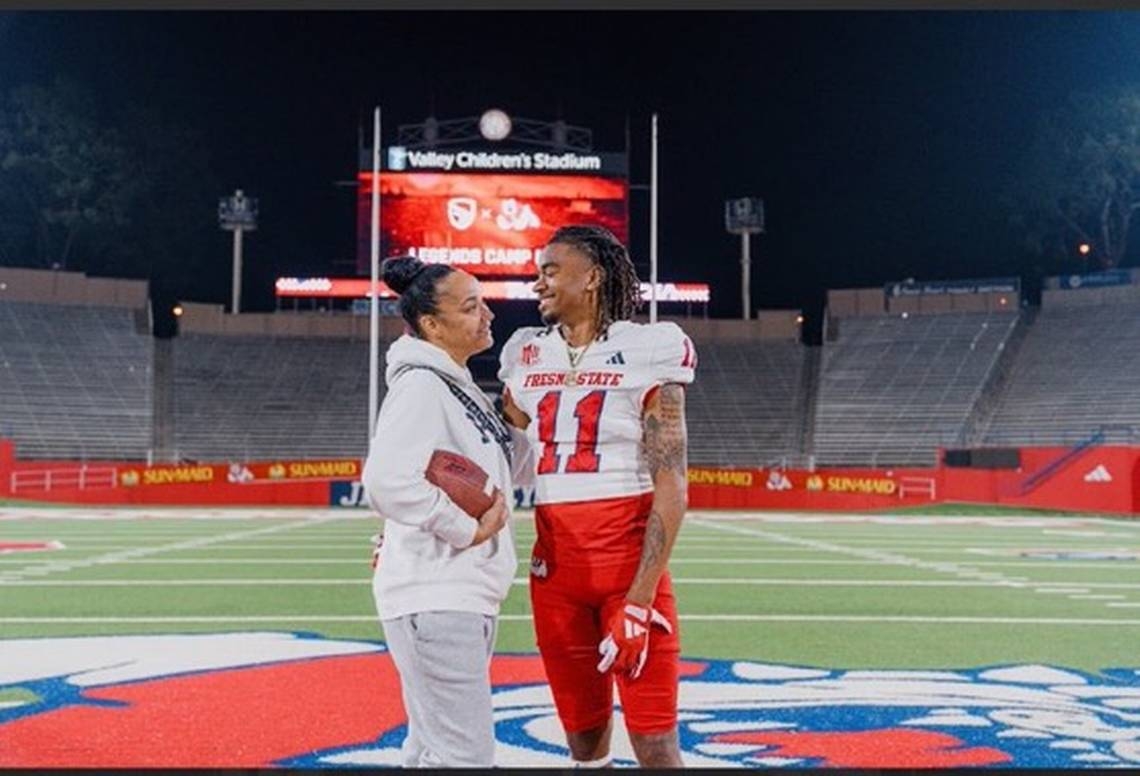 Special times for this new Fresno State commit as he reunites with mom after one year