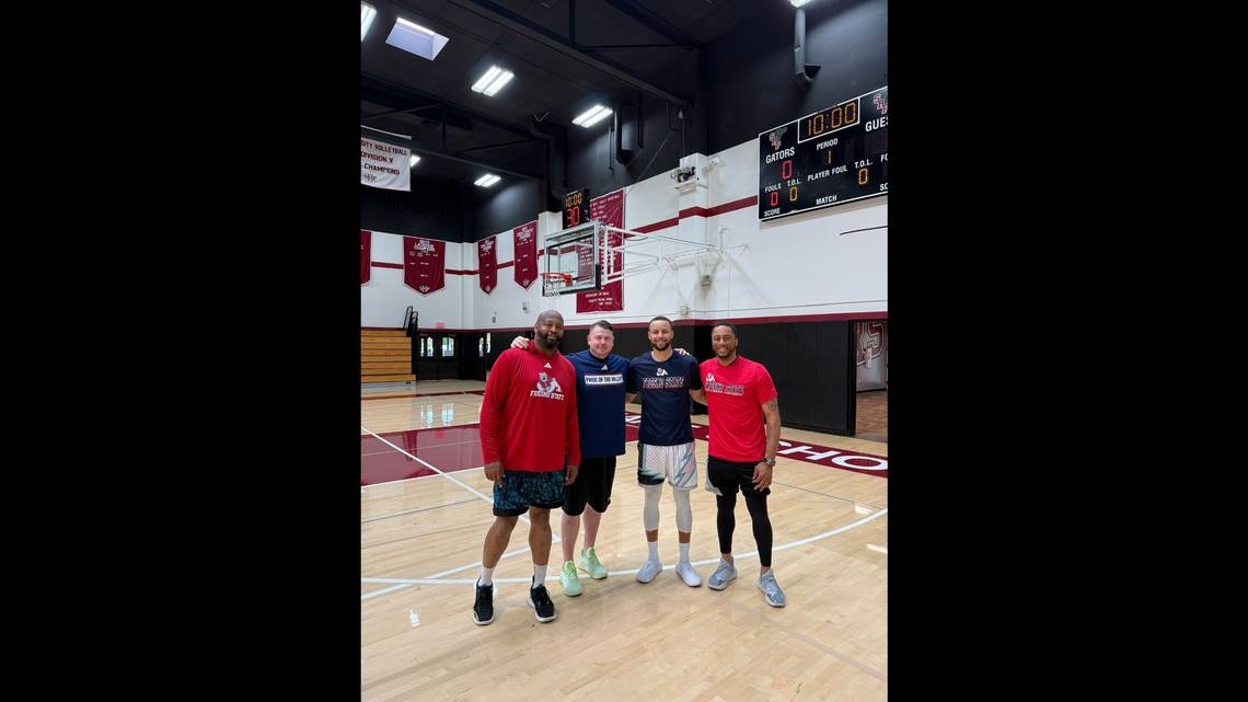 Why is Golden State Warriors superstar Steph Curry in Fresno State Bulldogs gear?
