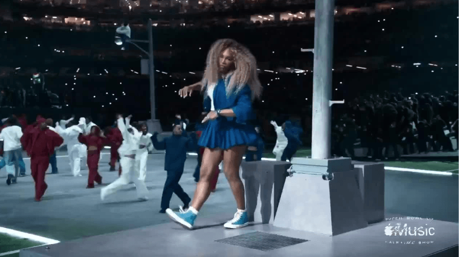 Serena Williams shocked everyone with a surprise guest appearance during Kendrick Lamar's Super Bowl halftime show