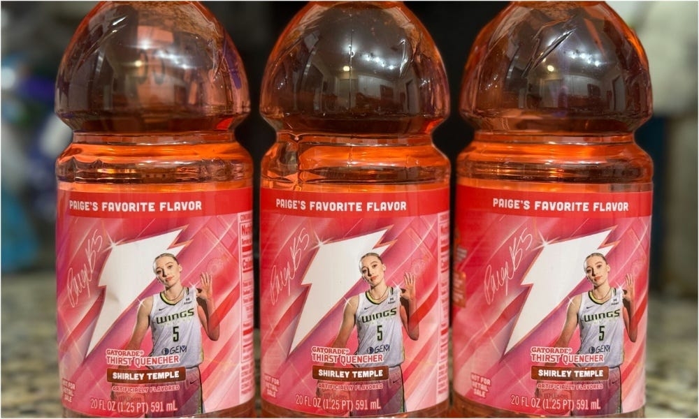 Paige Bueckers' Shirley Temple Gatorade sounds weird, tastes ... good