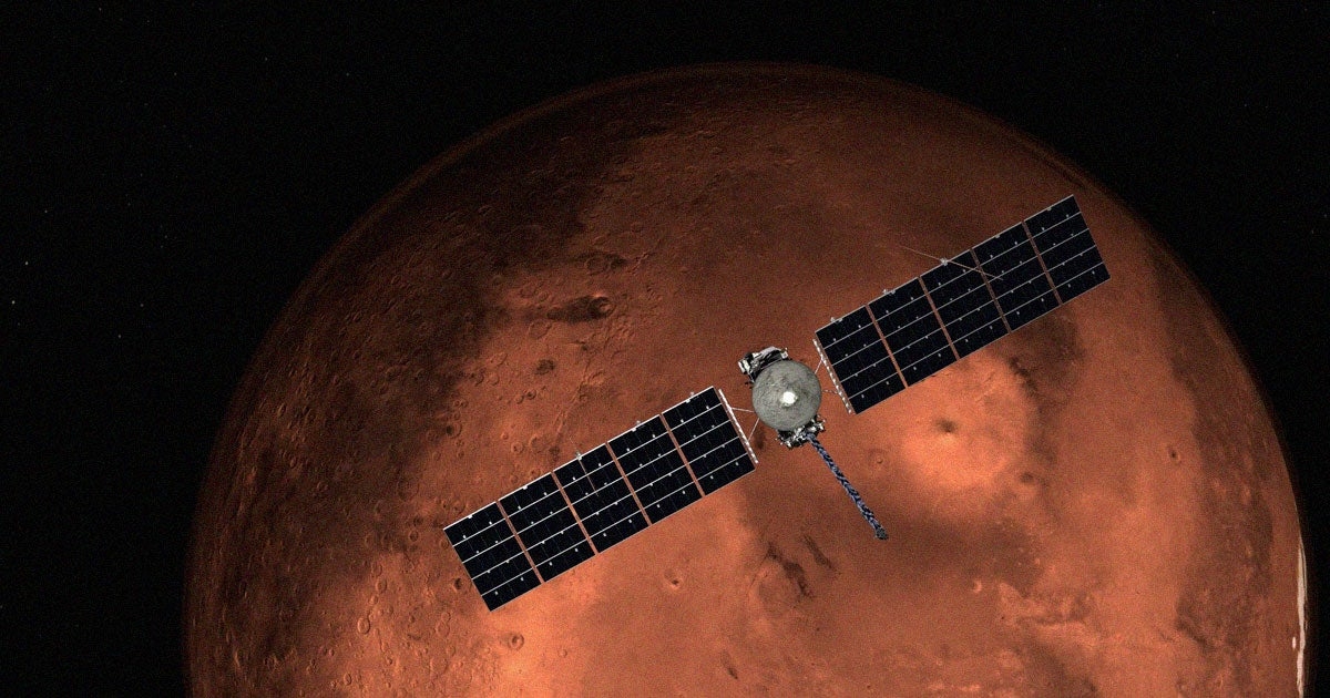 NASA Spacecraft Whipping Around Mars to Slingshot Itself Toward Jupiter's Mysterious Moon