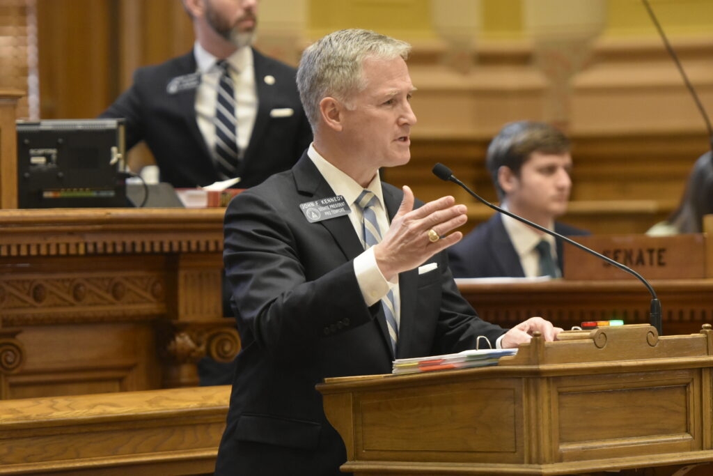 High-ranking Senate leader John F. Kennedy enters lieutenant governor's race