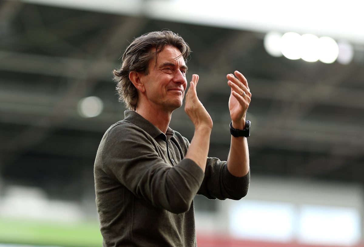 Tottenham made contact with Brentford's Thomas Frank