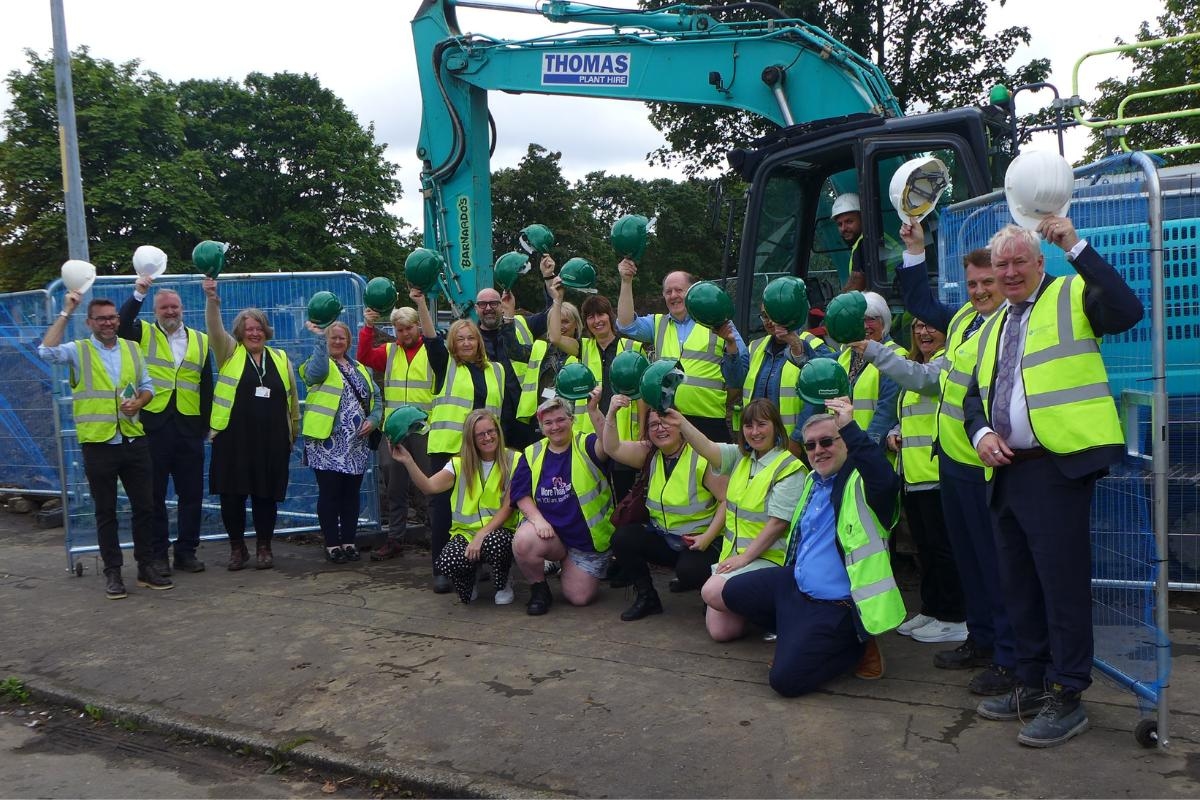 Construction has begun on a unique housing scheme in Glasgow