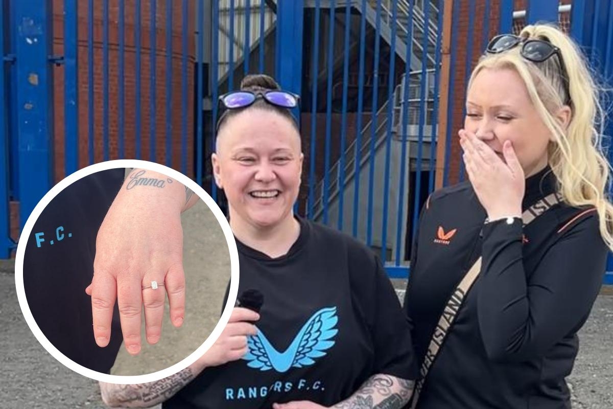 'I'll remember it forever': Rangers fans get engaged at Ibrox on takeover day