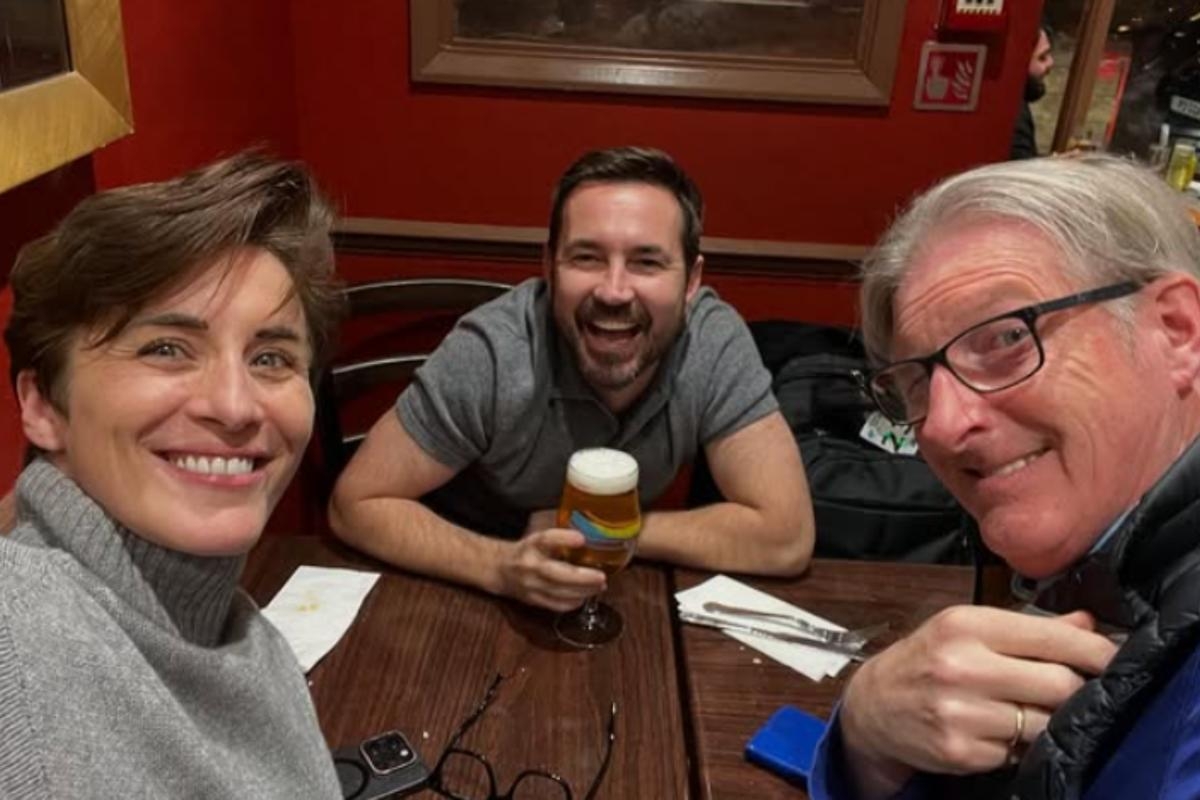 Martin Compston links up with Line of Duty stars for pint on St Paddy's Day