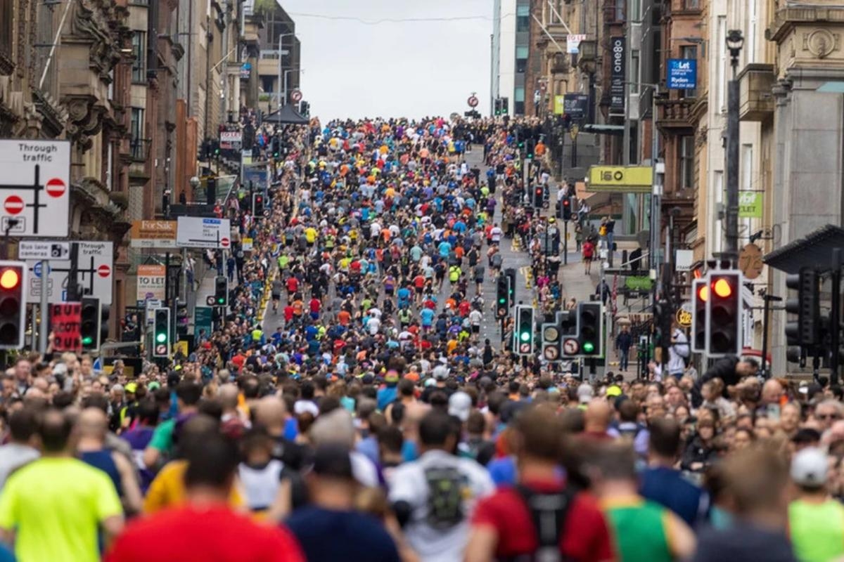 Charities run for Gaza at Great Scottish Run 2025 in Glasgow