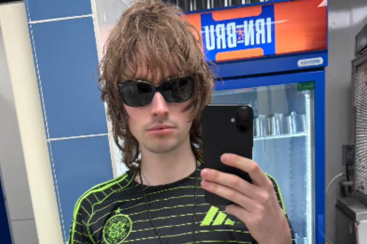 Oasis legend's son pictured donning Celtic top at group's gig