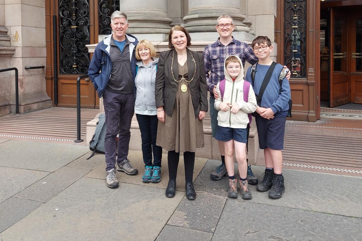 Glasgow councillor takes on hundred miles walk for charity