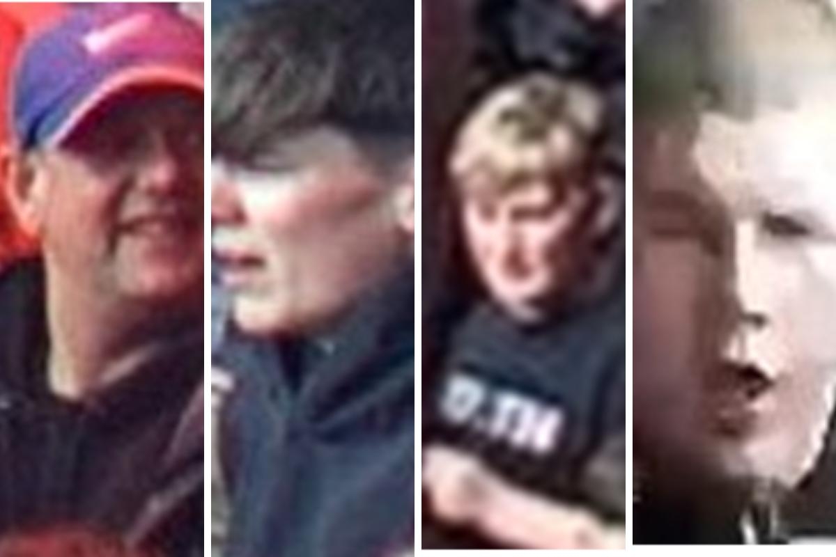 Do you know them? Cops release images of four men following 'disorder' at Hampden