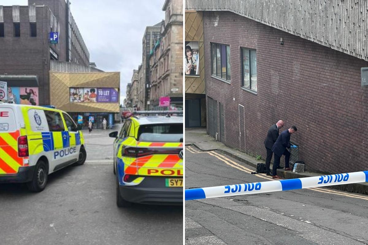 Glasgow shopping street locked down amid 'stabbing' as man in hospital