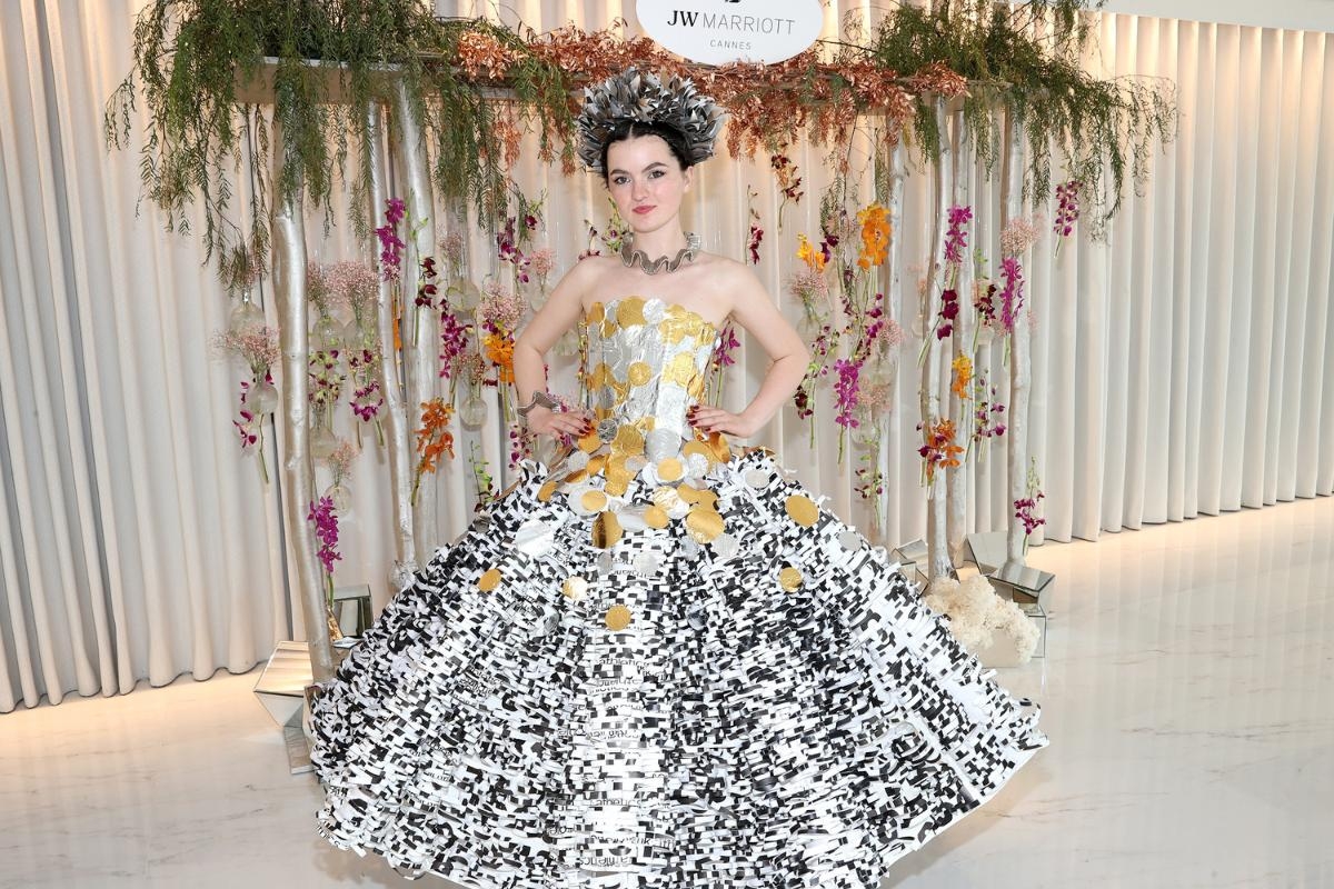 Glasgow student turns heads at Cannes Film Festival with eco-friendly fashion