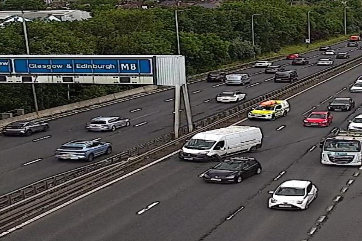 Crash on busy motorway prompts emergency response
