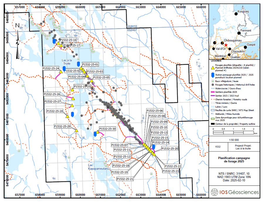 NioBay Announces the Start of Its 2025 Drill Campaign on Its Crevier Project
