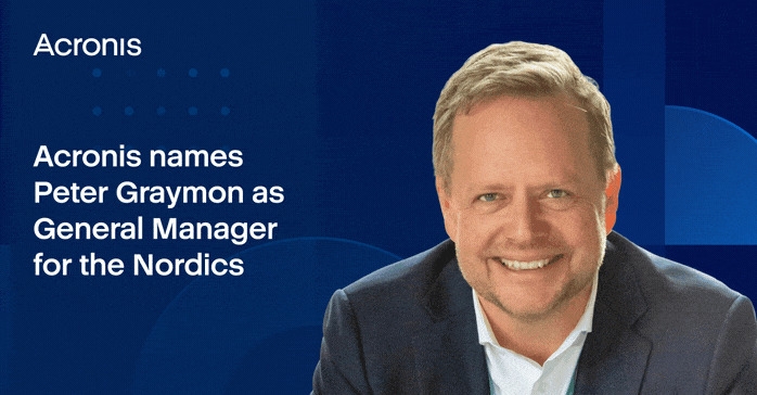 Acronis Appoints Peter Graymon as General Manager for the Nordics