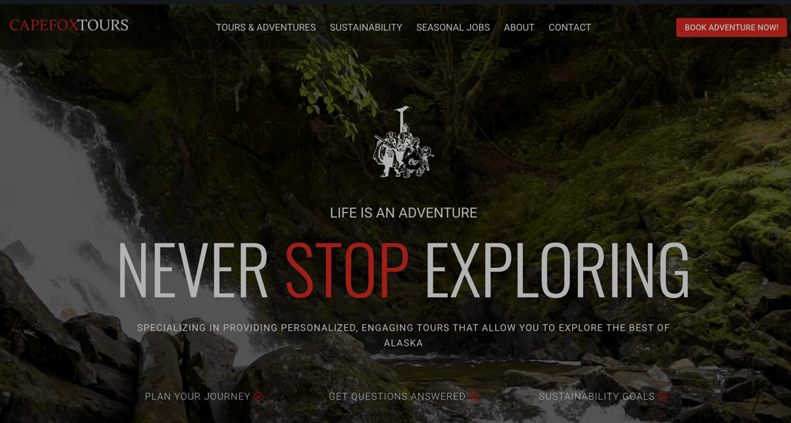 New Cape Fox Tours Website Launched