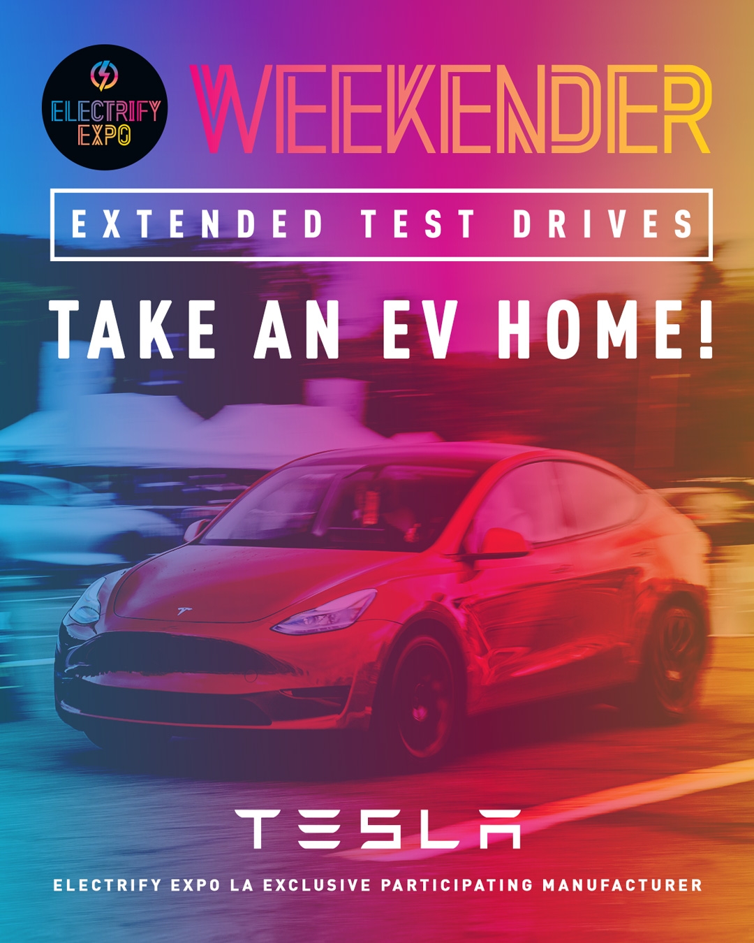 Tesla To Offer Extended EV Test Drive Experiences Via Electrify Expos' Weekender Program