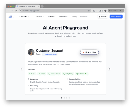 Voice2Me.ai Launches Industry's Fastest, Most Secure AI Voice Agents Across Salesforce, PEGA, and ServiceNow Platforms